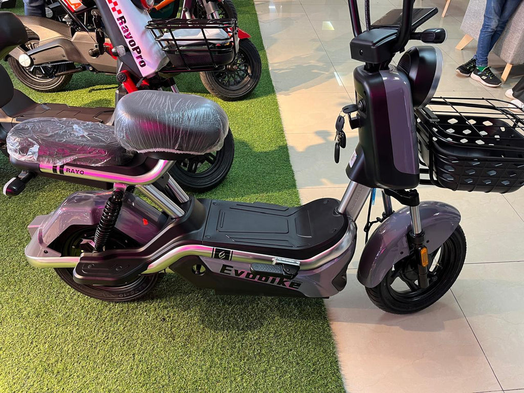 EVOBIKE RAYO - Bicicleta Eléctrica 350W con Frenos de Disco y 65km
