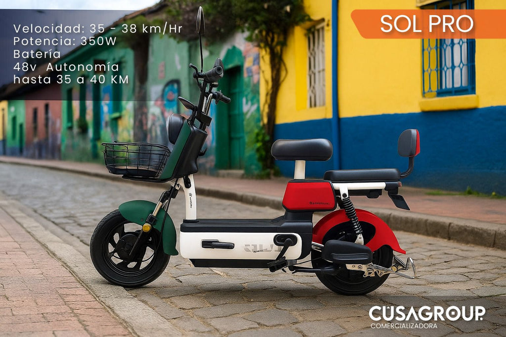 EVOBIKE SOL PRO - Bicicleta eléctrica ligera 48V vista lateral
